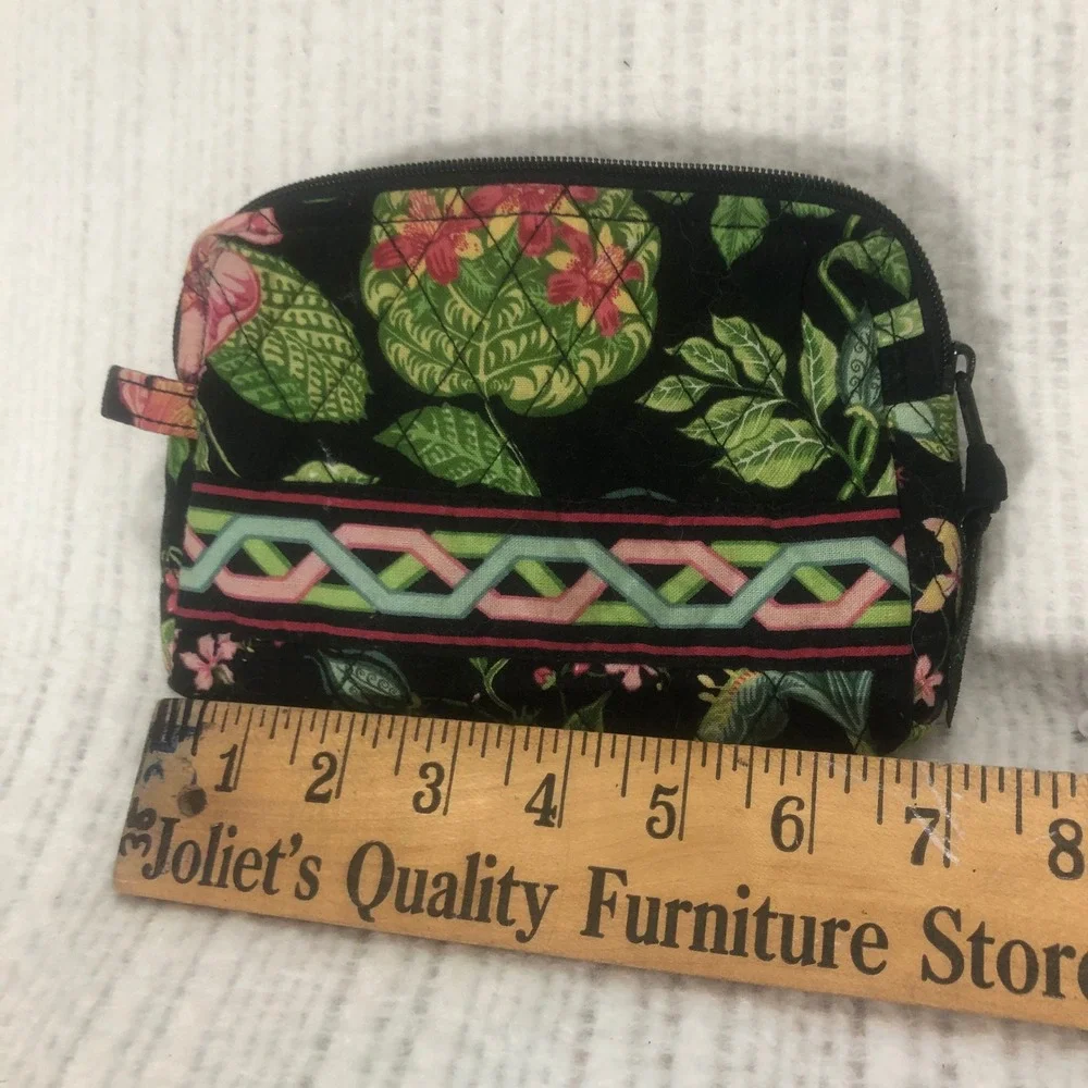 Vera Bradley Coin Purse Floral Zip Pouch‎ Wallet Small Accessory - Picture 4 of 4